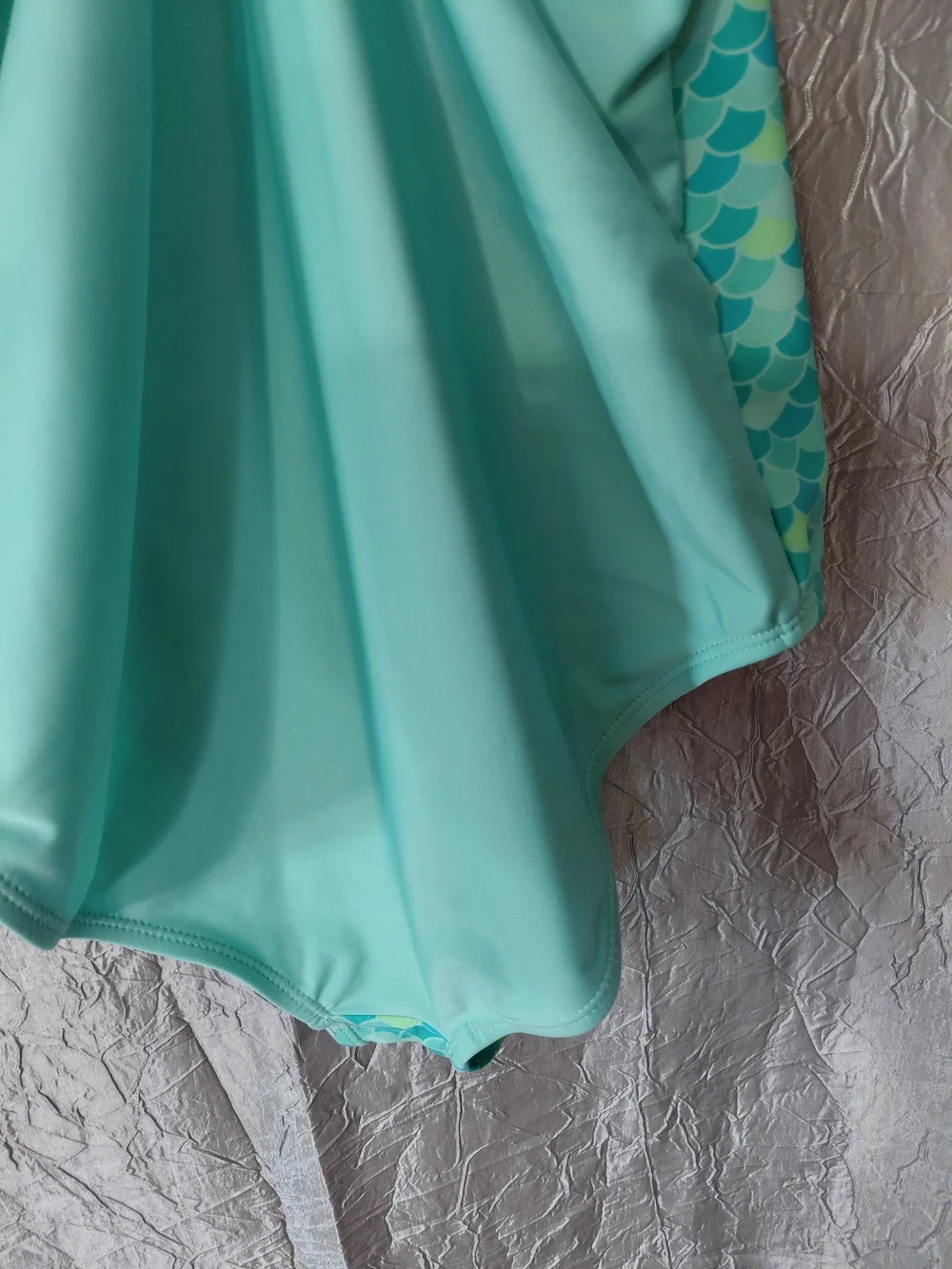 Mermaid Aqua Blue Girls' Swimsuit